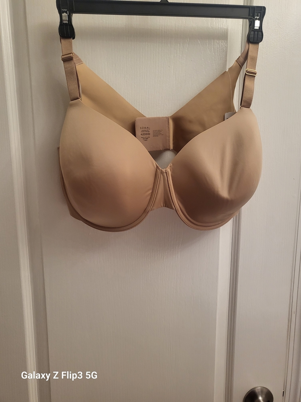 Soma Vanishing 360 Perfect Coverage Bra Nude Tan 42DDD NWT